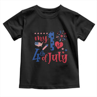 Newborn My First 4th of July Toddler T Shirt Baby Infant Neutral Outfits Stars Stripe - Wonder Print Shop