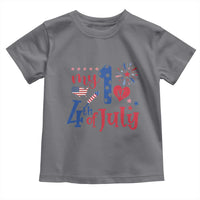 Newborn My First 4th of July Toddler T Shirt Baby Infant Neutral Outfits Stars Stripe - Wonder Print Shop
