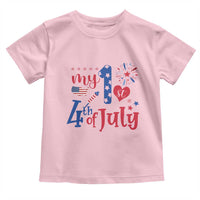 Newborn My First 4th of July Toddler T Shirt Baby Infant Neutral Outfits Stars Stripe - Wonder Print Shop