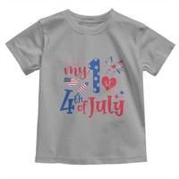 Newborn My First 4th of July Toddler T Shirt Baby Infant Neutral Outfits Stars Stripe - Wonder Print Shop