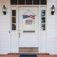 Everyone In America Parties On My Birthday Garden Flag 4th Of July Birthday Party