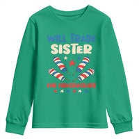 Trade Sister For Firecrackers Youth Sweatshirt Funny Boys 4th Of July Kids Patriotic - Wonder Print Shop