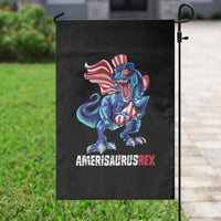 Dinosaur 4th of July Garden Flag Funny Boys Kids Patriotic - Wonder Print Shop