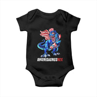 Dinosaur 4th of July Baby Onesie Funny Boys Kids Patriotic - Wonder Print Shop