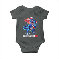 Dinosaur 4th of July Baby Onesie Funny Boys Kids Patriotic - Wonder Print Shop