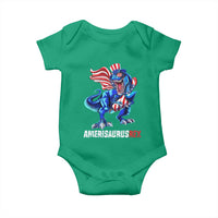 Dinosaur 4th of July Baby Onesie Funny Boys Kids Patriotic - Wonder Print Shop