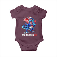 Dinosaur 4th of July Baby Onesie Funny Boys Kids Patriotic - Wonder Print Shop