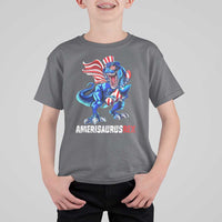 Dinosaur 4th of July T Shirt For Kid Funny Boys Kids Patriotic - Wonder Print Shop