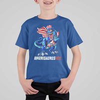 Dinosaur 4th of July T Shirt For Kid Funny Boys Kids Patriotic - Wonder Print Shop
