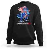 Dinosaur 4th of July Sweatshirt Funny Boys Kids Patriotic - Wonder Print Shop
