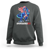 Dinosaur 4th of July Sweatshirt Funny Boys Kids Patriotic - Wonder Print Shop