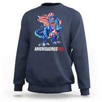 Dinosaur 4th of July Sweatshirt Funny Boys Kids Patriotic - Wonder Print Shop