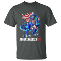 Dinosaur 4th of July T Shirt Funny Boys Kids Patriotic - Wonder Print Shop