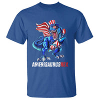 Dinosaur 4th of July T Shirt Funny Boys Kids Patriotic - Wonder Print Shop