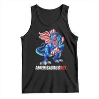 Dinosaur 4th of July Tank Top Funny Boys Kids Patriotic - Wonder Print Shop
