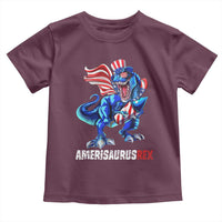 Dinosaur 4th of July Toddler T Shirt Funny Boys Kids Patriotic - Wonder Print Shop