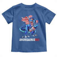 Dinosaur 4th of July Toddler T Shirt Funny Boys Kids Patriotic - Wonder Print Shop