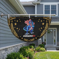 Dinosaur 4th of July Patriotic Fan Flag Funny Boys Kids