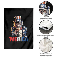 Bigfoot Merica Garden Flag American Flag Patriotic 4th Of July Uncle Sam - Wonder Print Shop