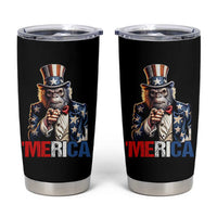 Bigfoot Merica Tumbler Cup American Flag Patriotic 4th Of July Uncle Sam - Wonder Print Shop