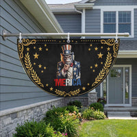 Bigfoot Merica Patriotic Fan Flag American Flag 4th Of July Uncle Sam