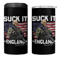 Suck It England Funny 4th of July George Washington 1776 4 in 1 Can Cooler Tumbler - Wonder Print Shop