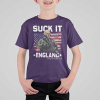 Suck It England Funny 4th of July George Washington 1776 T Shirt For Kid - Wonder Print Shop