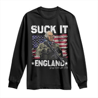 Suck It England Funny 4th of July George Washington 1776 Long Sleeve Shirt - Wonder Print Shop