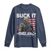 Suck It England Funny 4th of July George Washington 1776 Long Sleeve Shirt - Wonder Print Shop