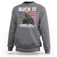 Suck It England Funny 4th of July George Washington 1776 Sweatshirt - Wonder Print Shop