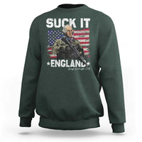 Suck It England Funny 4th of July George Washington 1776 Sweatshirt - Wonder Print Shop