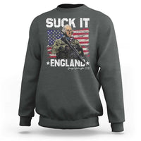 Suck It England Funny 4th of July George Washington 1776 Sweatshirt - Wonder Print Shop