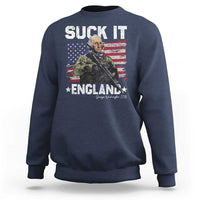 Suck It England Funny 4th of July George Washington 1776 Sweatshirt - Wonder Print Shop
