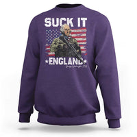 Suck It England Funny 4th of July George Washington 1776 Sweatshirt - Wonder Print Shop