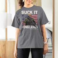 Suck It England Funny 4th of July George Washington 1776 T Shirt For Women - Wonder Print Shop