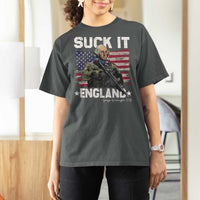 Suck It England Funny 4th of July George Washington 1776 T Shirt For Women - Wonder Print Shop