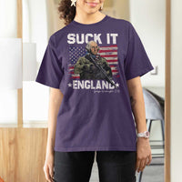 Suck It England Funny 4th of July George Washington 1776 T Shirt For Women - Wonder Print Shop