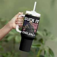 Suck It England Funny 4th of July George Washington 1776 Tumbler With Handle - Wonder Print Shop