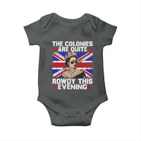 Funny 4th of July Baby Onesie The Colonies Are Quite Rowdy This Evening British Queen - Wonder Print Shop