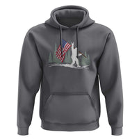 Bigfoot Hoodie Sasquatch American Flag Patriotic - Wonder Print Shop