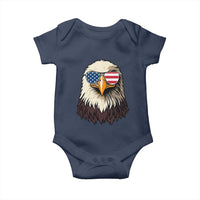 American Flag Patriotic Eagle Baby Onesie 4th of July - Wonder Print Shop