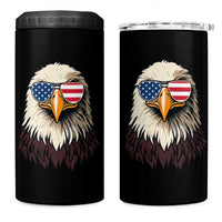 American Flag Patriotic Eagle 4 in 1 Can Cooler Tumbler 4th of July - Wonder Print Shop
