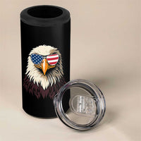 American Flag Patriotic Eagle 4 in 1 Can Cooler Tumbler 4th of July - Wonder Print Shop