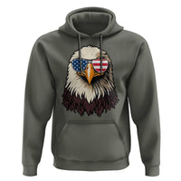 American Flag Patriotic Eagle Hoodie 4th of July - Wonder Print Shop