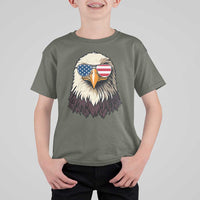 American Flag Patriotic Eagle T Shirt For Kid 4th of July - Wonder Print Shop