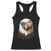 American Flag Patriotic Eagle Racerback Tank Top 4th of July - Wonder Print Shop