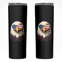 American Flag Patriotic Eagle Skinny Tumbler 4th of July - Wonder Print Shop
