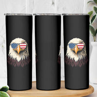 American Flag Patriotic Eagle Skinny Tumbler 4th of July - Wonder Print Shop