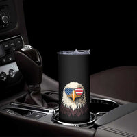 American Flag Patriotic Eagle Skinny Tumbler 4th of July - Wonder Print Shop