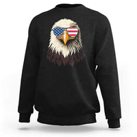American Flag Patriotic Eagle Sweatshirt 4th of July - Wonder Print Shop